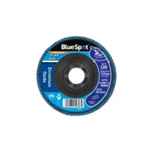 Image of 115MM (4.5") 120 Grit Zirconium Oxide Flap Disc