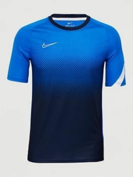 Image of Nike Academy GX Short Sleeved Tee - Blue, Size L, Men