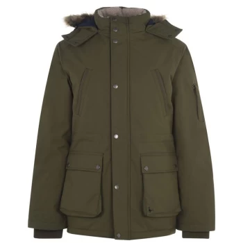 Image of Jack Wills Newton Long Parka Jacket - Olive