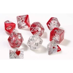 image of Sirius Dice - Hearts Poly Dice Set