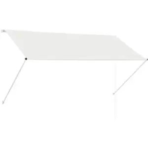 image of Retractable Awning 250x150cm Cream Vidaxl Cream