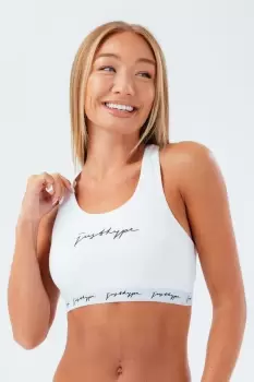 image of HYPE White SCRIBBLE WOmens BRALETTE