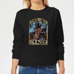 image of Marvel Black Panther Homage Womens Sweatshirt - Black