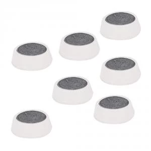 image of Office Round Plastic Covered Magnets 20mm White Pack 10 938685