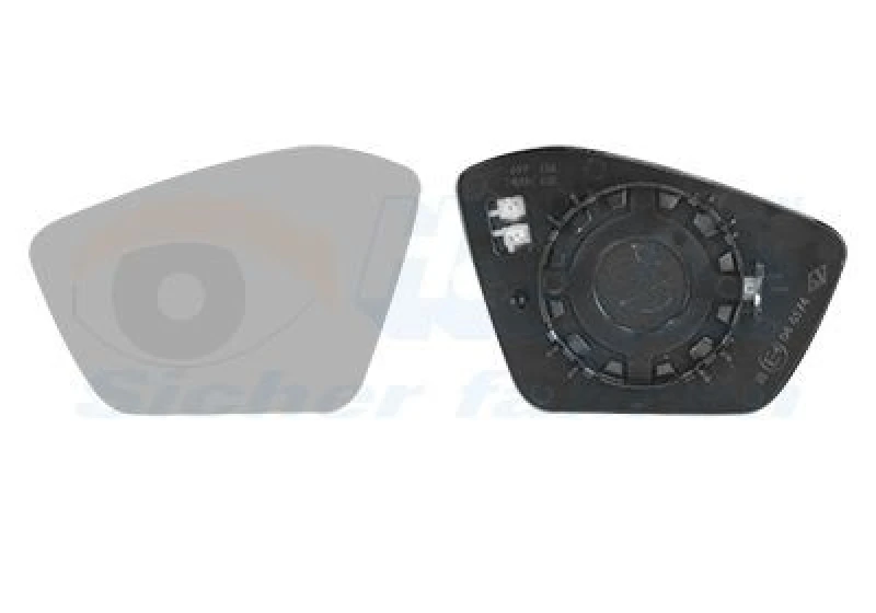 Image of VAN WEZEL Wing mirror glass VAN WEZEL 7647837