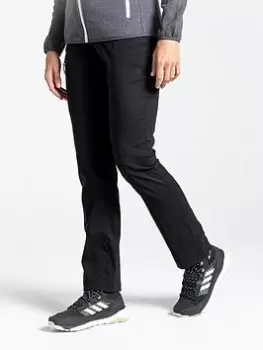 Image of Craghoppers CRAGHOPPERS KIWI PRO HIGH WAISTED TROUSER, Black, Size 10, Women
