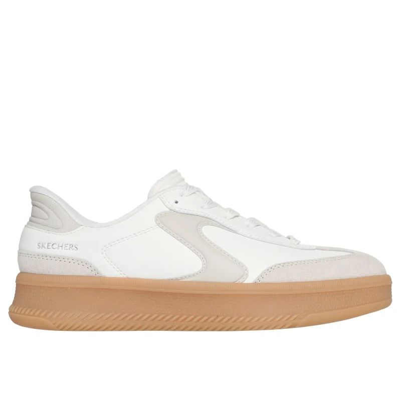 Image of Womens Trainers Skechers Hotshot Hi Lifted Luxe Blanc Female 36