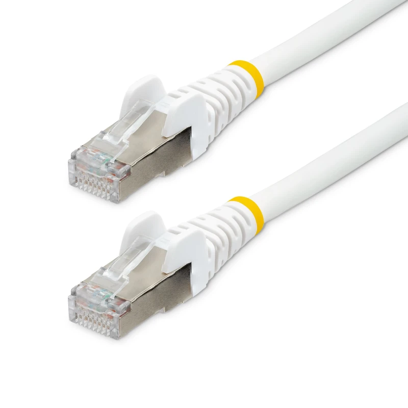 Image of StarTech.com 10m CAT6a Ethernet Cable LSZH - White NLWH-10M-CAT6A-PATCH