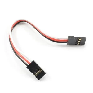 image of Etronix 10Cm 22Awg Extension Wire W/2 Jr Male Connector