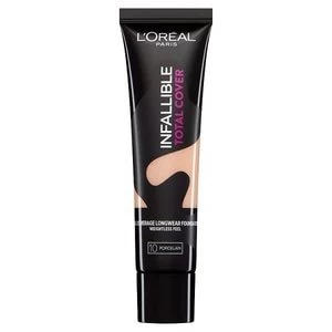 Image of LOreal Infallible Total Cover Foundation 10 Porcelain