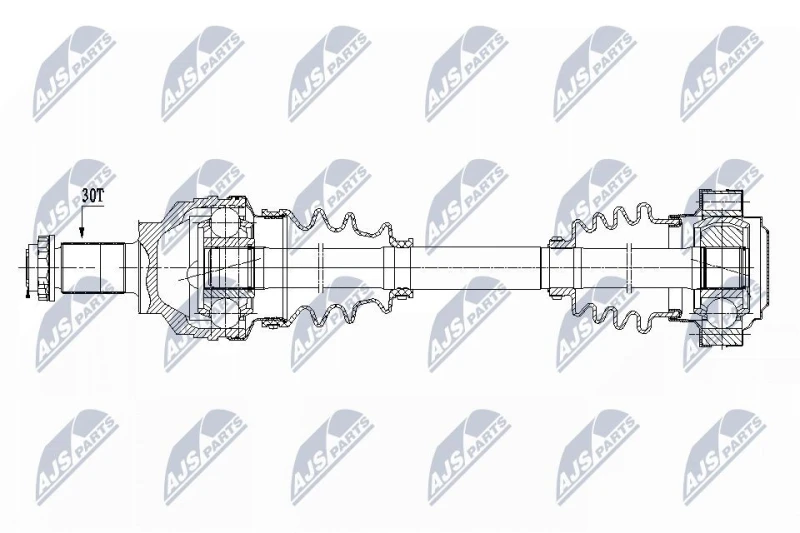 Image of NTY NPW-BM-150 Drive shaft Rear Axle Right Drive Shaft (13)