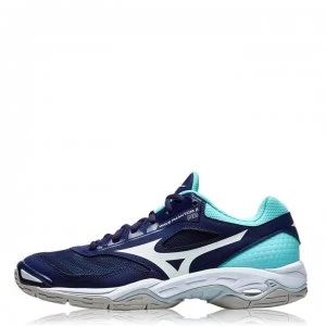Image of Mizuno Wave Phantom 2 Ladies Netball Trainers - Astral aura