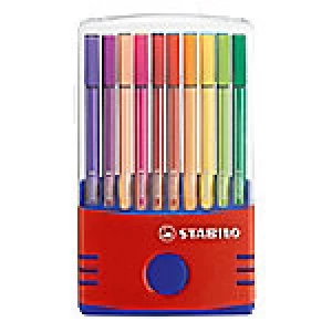 image of Stabilo 6820-04 Pen 68 fineliner felt colouring pens parade set -20 - assorted