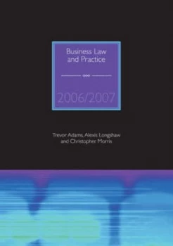 Image of Business Law and Practice by Trevor Adams and Alexis Longshaw and Christopher Morris Paperback