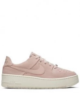 Image of Nike Air Force 1 Sage Low - Pink/White , Pink/White, Size 3, Women