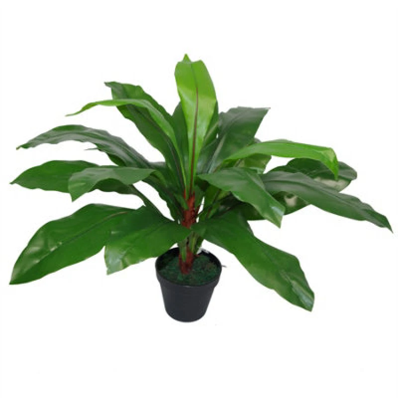 Image of Leaf 60cm Bushy Large Artificial Bird's Nest Fern Plant Green unisex