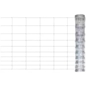 Image of Garden Fence Galvanised Steel 50x1.5 m Silver Vidaxl Silver
