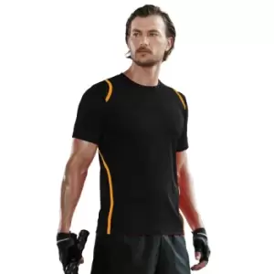 Image of GamegearA CooltexA Short Sleeved T-Shirt / Mens Sportswear (M) (Navy/Light Blue)