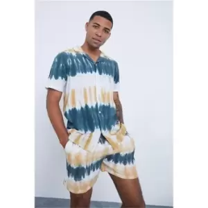 Image of I Saw It First Multi Tie-Dye Viscose Drawstring Shorts - Multi