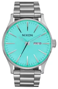 Image of Nixon A356-2084-00 Sentry Blue Dial Stainless Steel Watch