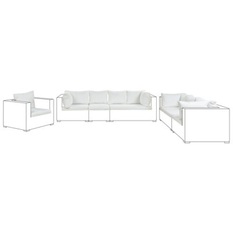 Image of Beliani Outdoor Cushion Cover Set Maestro Ii Off-White
