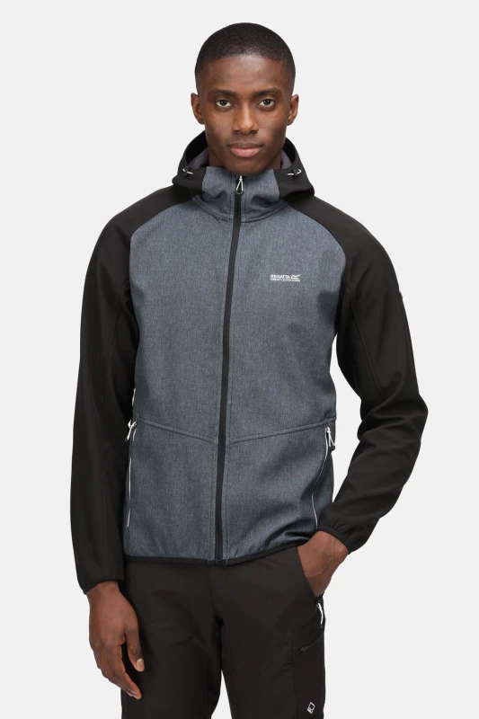 Image of Regatta Regatta Men Arec Softshell Jacket in Dark Grey Size: 3X-Large Dark Grey XXXL Male 5059404263561