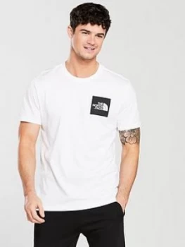 Image of The North Face Short Sleeve Fine T Shirt White Black Size L Men