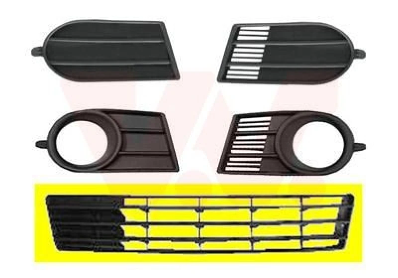 Image of VAN WEZEL Bumper grill VAN WEZEL 5222590