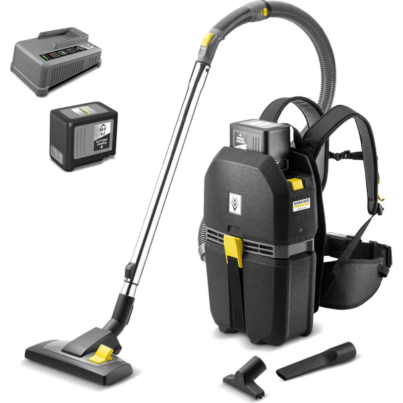 Image of Karcher BVL 5/1 BP Professional 36v Cordless Backpack Vacuum Cleaner BVL 5/1 BP Batteries: 2 x 7.5ah Li-ion