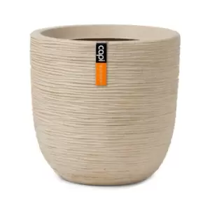 Image of Capi Europe Planter ball Waste Rib NL 35x34 terrazzo beige