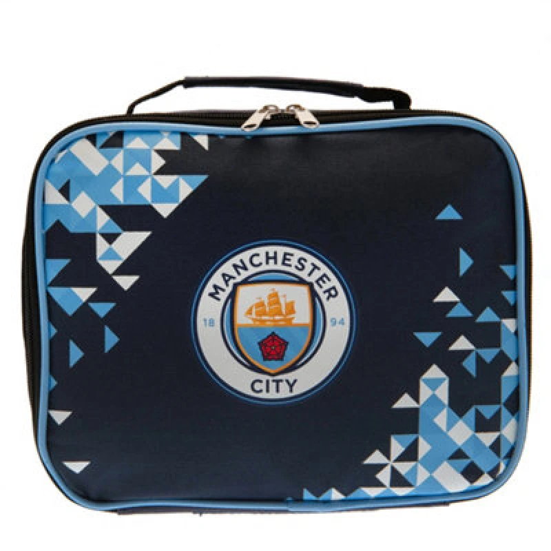 Image of Manchester City Fc Particle Lunch Bag Navy/sky Blue/white (One Size)