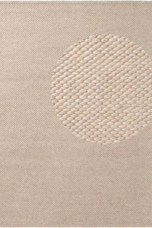 Image of The Rugs Lyon Handwoven Wool Beans Rug Living Room In Beige