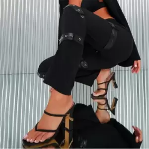 Image of I Saw It First Belted Utility Trousers - Black
