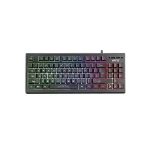 image of Marvo Scorpion K607 Gaming Keyboard Multimedia USB 2.0 Full Anti-ghosting Ergonomic Compact Design with TKL Layout 3 Colour LED backlit with Adjustabl