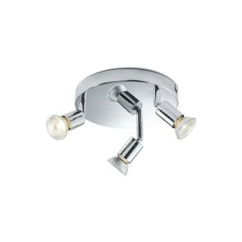 Image of Triple Spotlight - Chrome, 230V GU10 - Knightsbridge