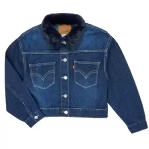 Levis OVERSIZED TRUCKER Girls Childrens Denim jacket in Blue - Sizes 10 years,12 years,14 years,16 years