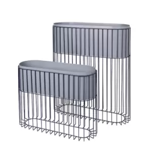 Image of Broste Copenhagen Fenja Planter Blue