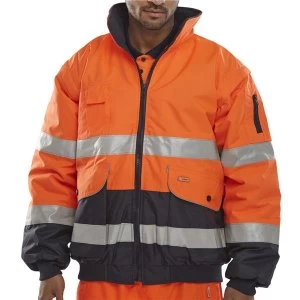 Image of BSeen XXXXL Bomber Jacket OrangeNavy