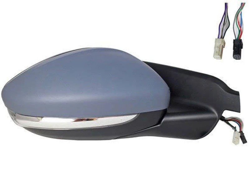 Image of ALKAR 6144066 Wing mirror Right, Electric, Convex, primed Outside Mirror (50)