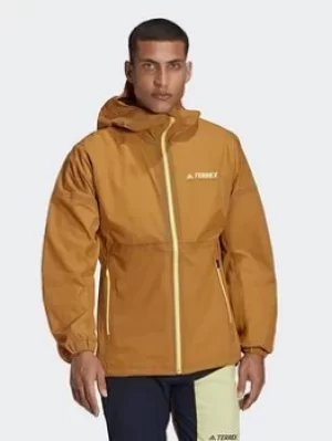 Image of adidas Agravic 3l Jacket, Brown Size M Men