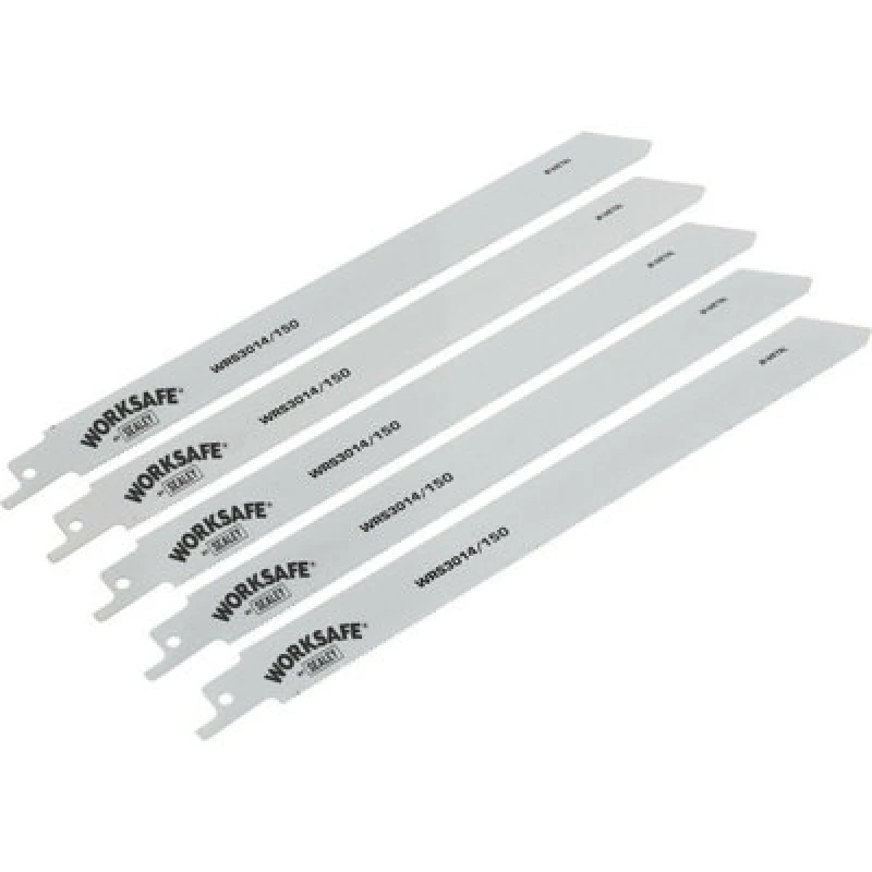 Image of Loops 5 PACK 150mm Reciprocating Saw Blade - 18 TPI - Suitable for Iron Steel Pipes Metallics