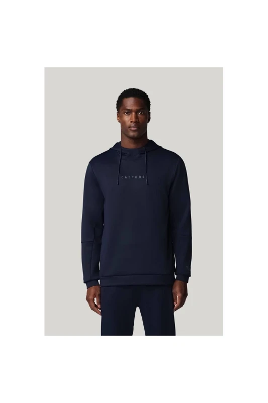 Image of Castore Mens Flex Hoodie in Navy Size: Small Navy Male S