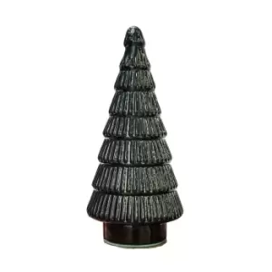 Image of Juniper Small Glass Tree Ornament Green
