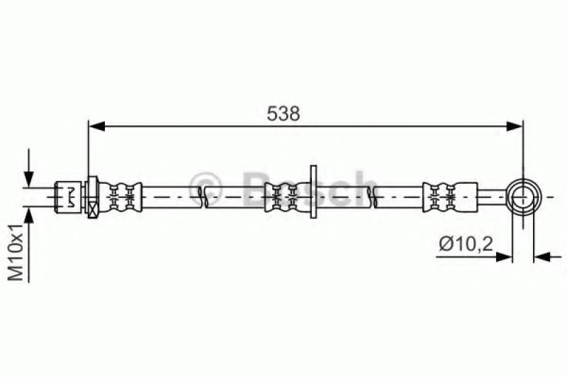 Image of Bosch 1 987 481 606 Brake Hose Brake Hose (83)