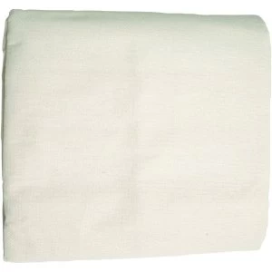 Image of Wickes Cotton and Polythene Double Sided Dust Sheet - 3.35 x 2.74m