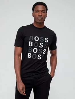 image of Hugo Boss Tessler Logo T-Shirt Black Size XL Men