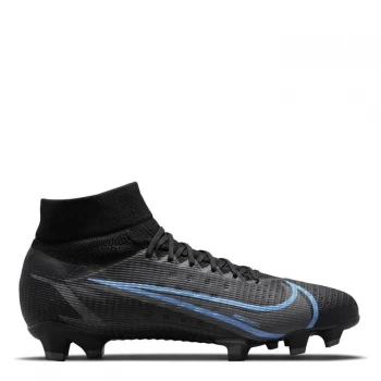 Image of Nike Mercurial Superfly Pro DF FG Football Boots - Black/UnivBlue