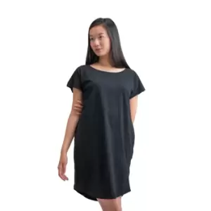 Image of Mantis Womens/Ladies Loose Fit T-Shirt Dress (M) (White)