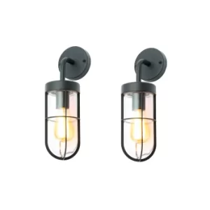 Image of Zinc WOKING Outdoor Wall Lantern Black