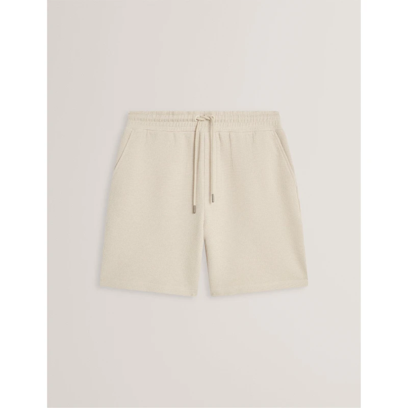 Image of Ted Baker Ted Texture Shorts Sn62 Ecru male S (2)